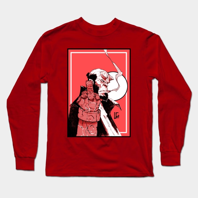 Hellboy Long Sleeve T-Shirt by Lagonza